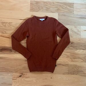 Anian wool/cashmere spice colored crew neck sweater